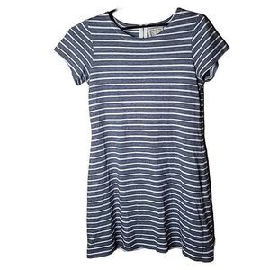 Sail To Sable STS Women's Blue White Stripe Knit Resort Dress Size Large t73